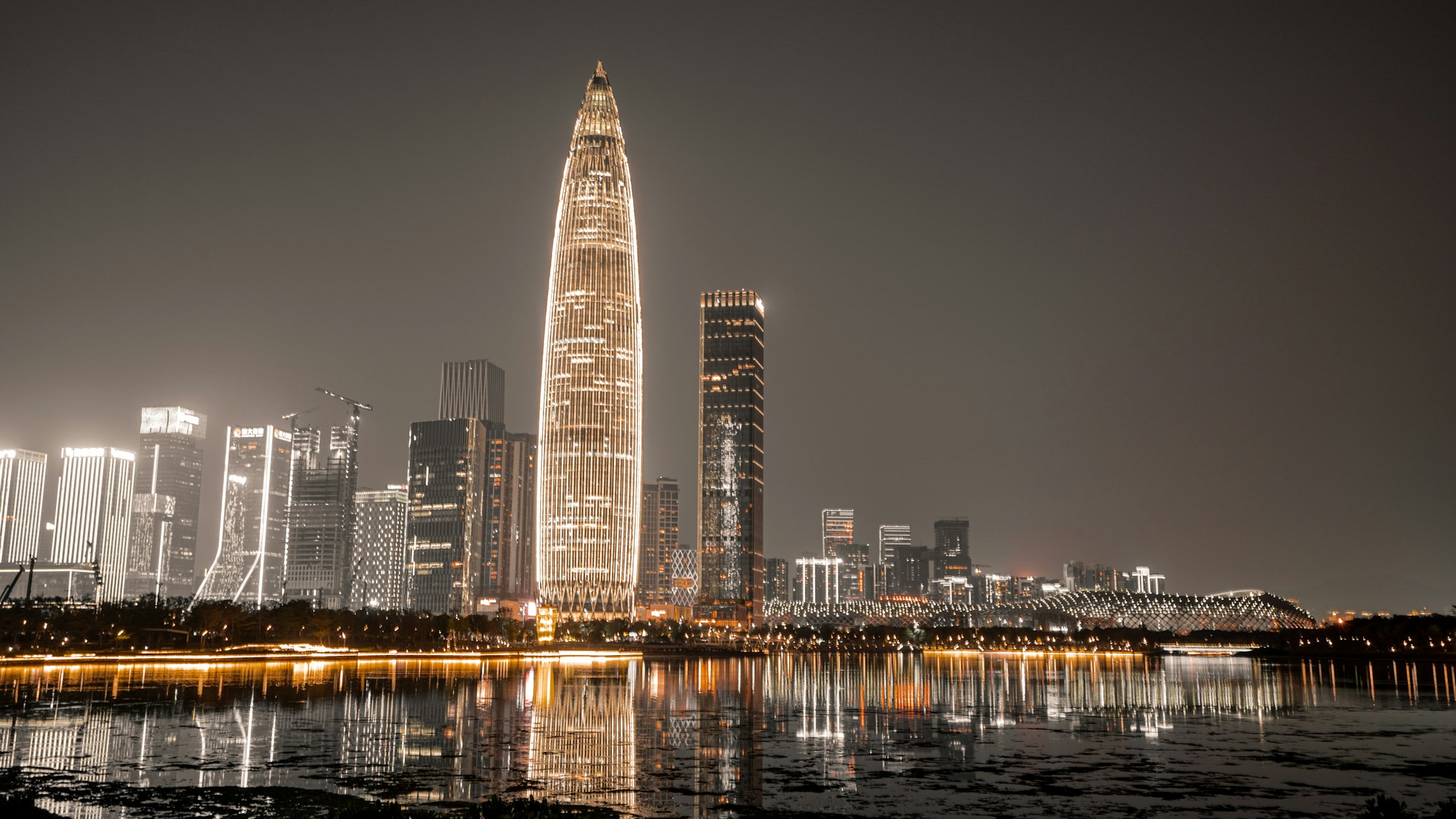 Shenzhen skyline at night